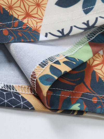 Edgardo® | Flamingo Tropical Print Polo Shirt