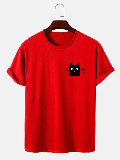 Ivan® | Cat Face Print T-Shirt