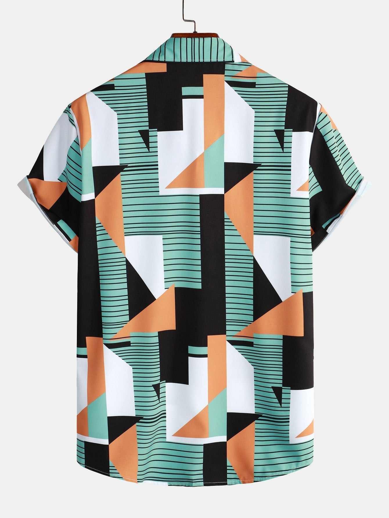 Ari® | Geometric Stripe Print Shirt