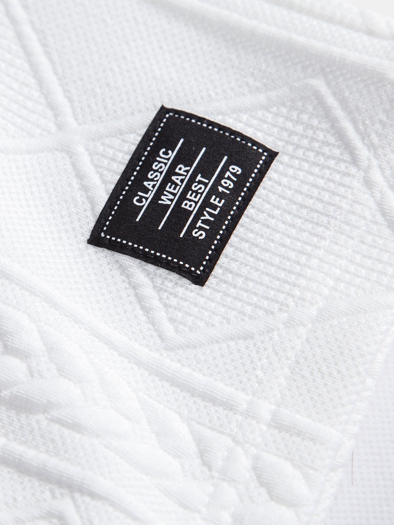 Ezra® | Geometric Jacquard Drawstring Shorts