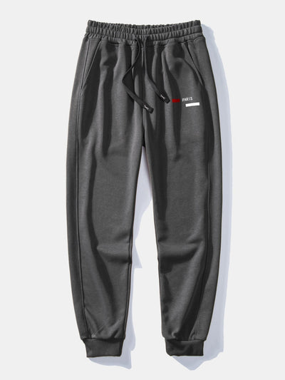 Aziz® | Paris Stripe Print Jogging Pants