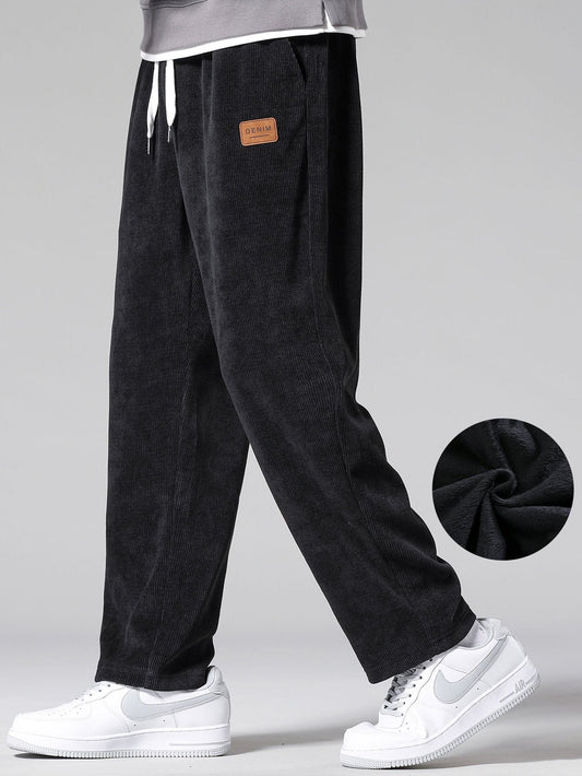 Gabino® | Polar Fleece Lined Straight Leg Corduroy Pants