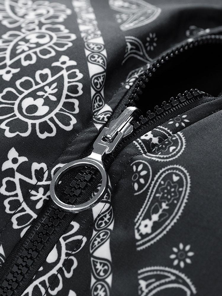 Darian | Reversible Paisley Puffer Coat