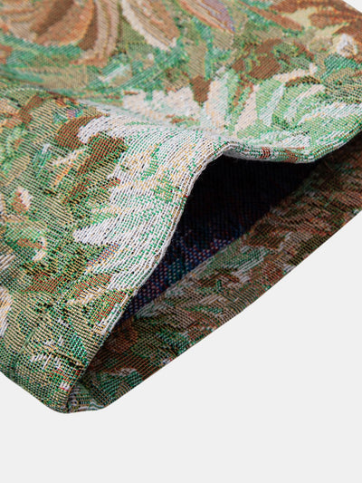 Tobías® | Painted Floral Jacquard Cuban Shirt
