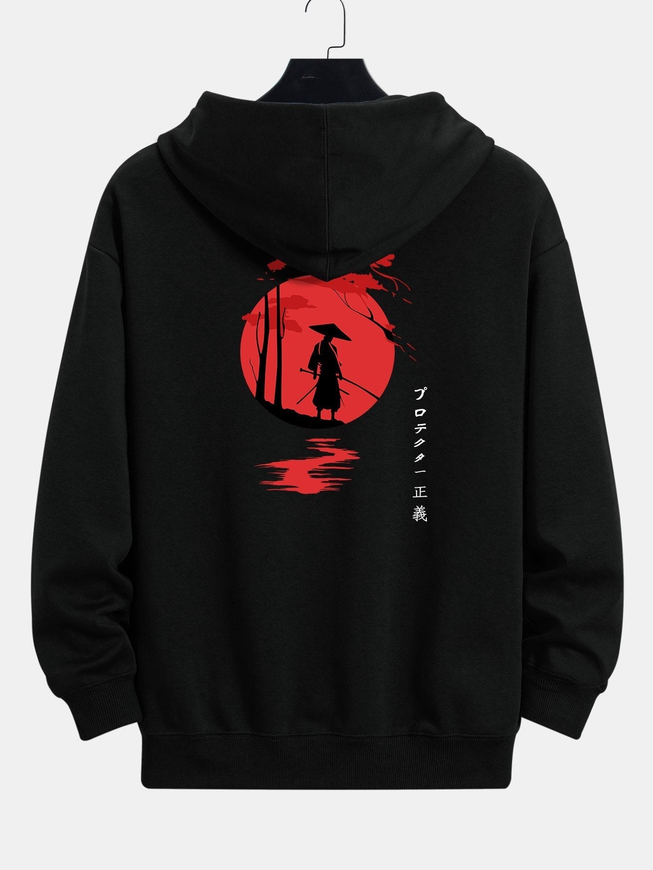 Jonathan | Slogan Samurai Back Print Relax Fit Hoodie