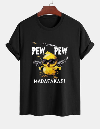 Servando® | Chicken Print Drop Shoulder Oversize T-Shirt