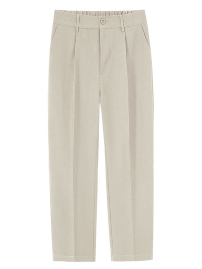 Eustaquio® | Relax Fit Elastic Waist Straight Leg Trousers
