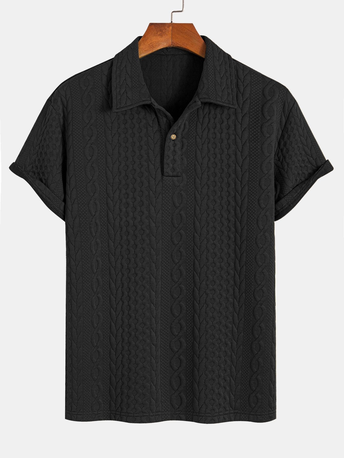Todd® | Twist Textured Jacquard Polo
