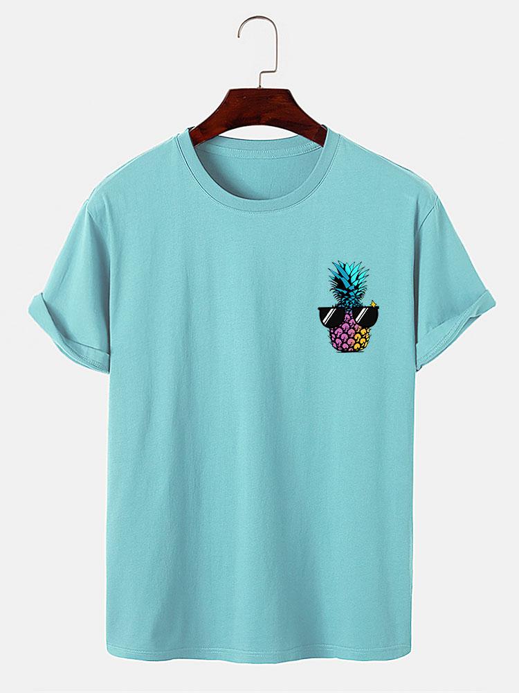 Brandon® | Pineapple With Sunglasses Print T-Shirt