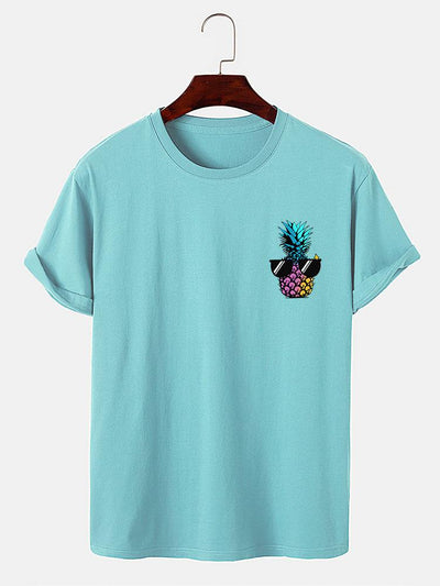 Brandon® | Pineapple With Sunglasses Print T-Shirt