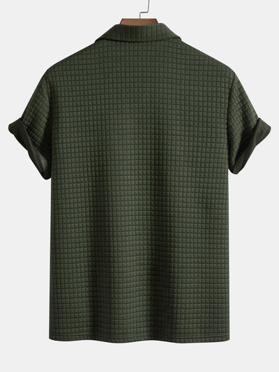 Everett | Waffle Polo With Pockets