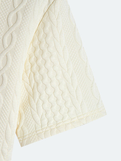 Todd® | Twist Textured Jacquard Polo