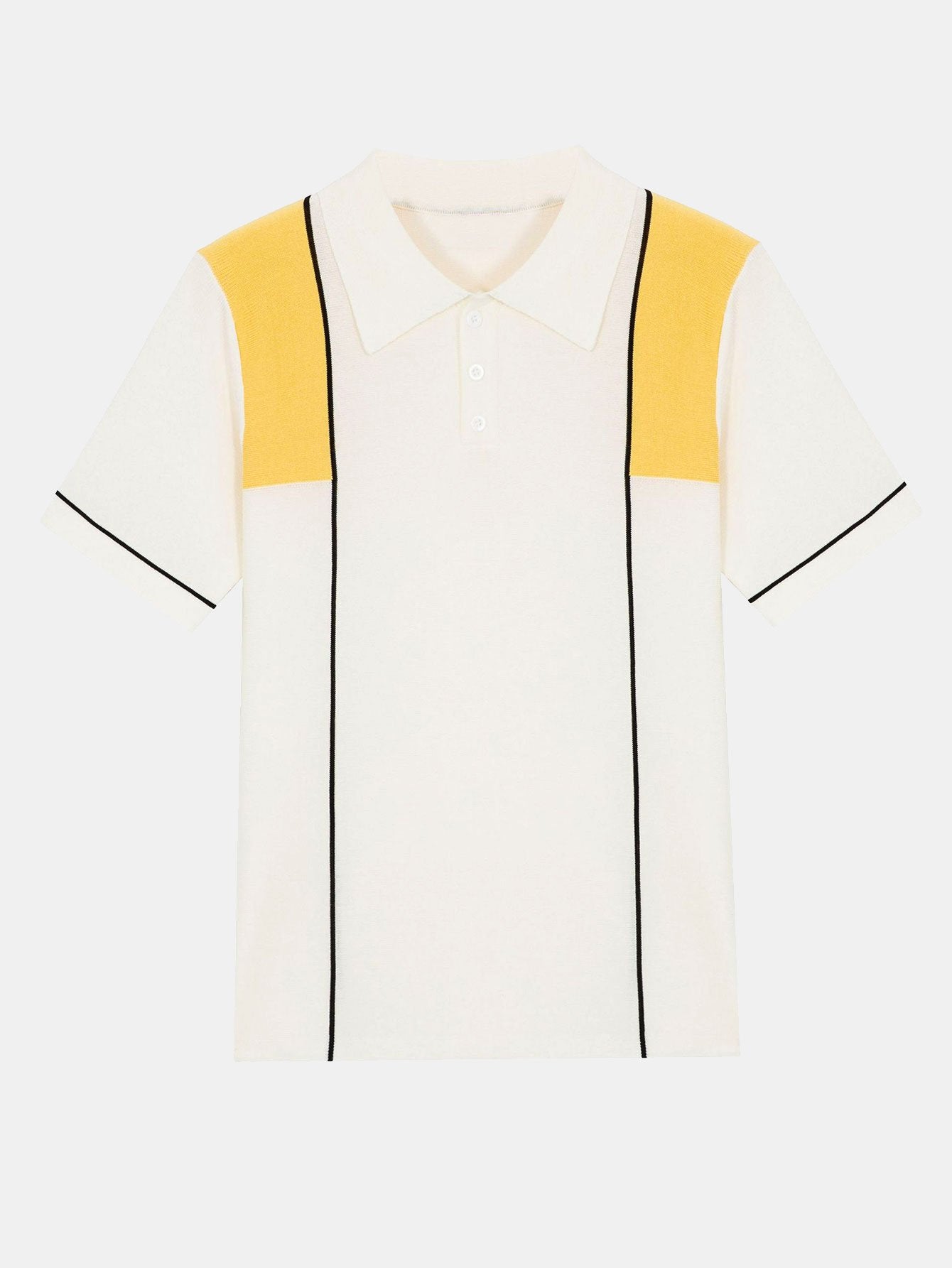 Jasper | Striped Color Block Short Sleeve Sweater Polo