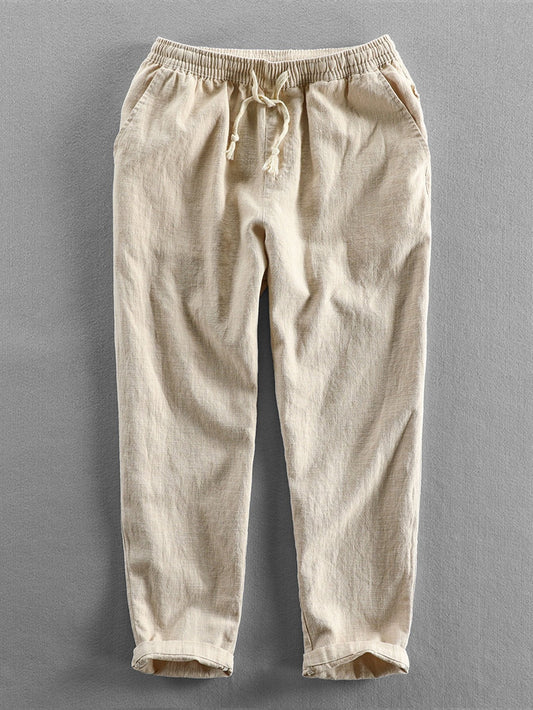 Erico® | Linen Cotton Blend Cropped Pants