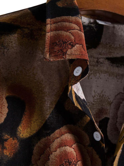 Anacletus® | Floral Print Button Up Shirt