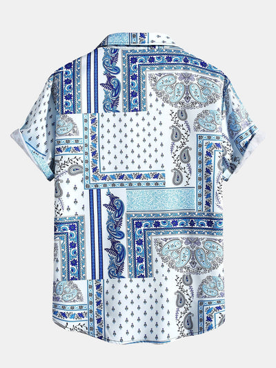 Beltrán® | Paisley Scarf Print Button Up Shirt