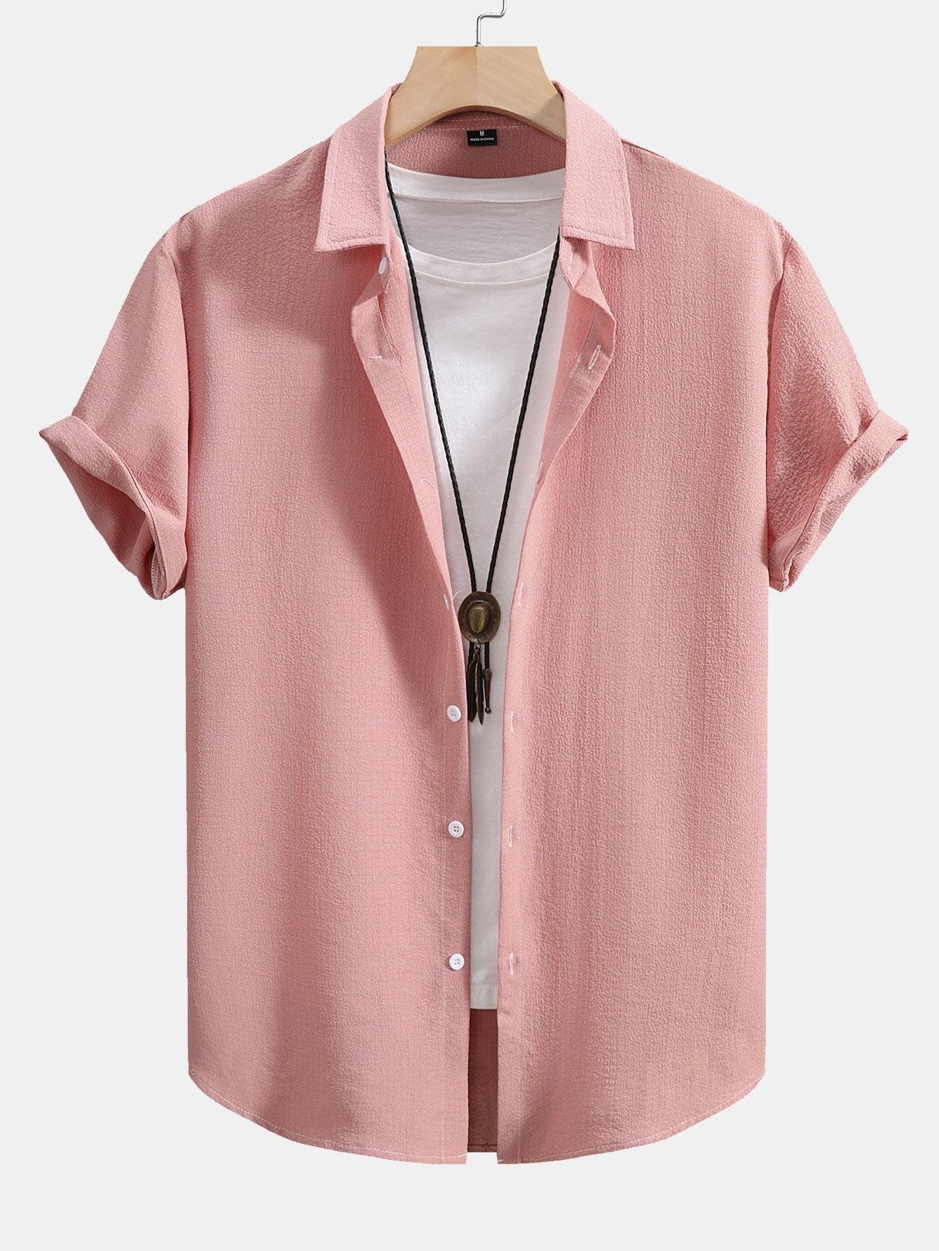 Amiran® | Texture Print Button Up Shirt