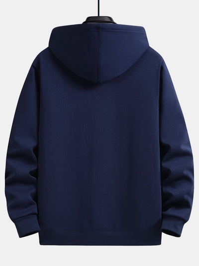 Charles | Plush Lined Relax Fit Zip Hoodie