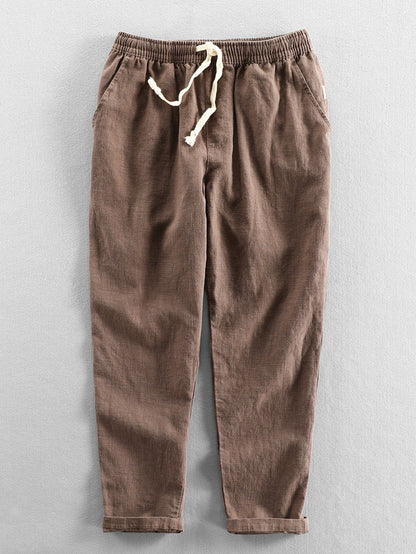 Erico® | Linen Cotton Blend Cropped Pants