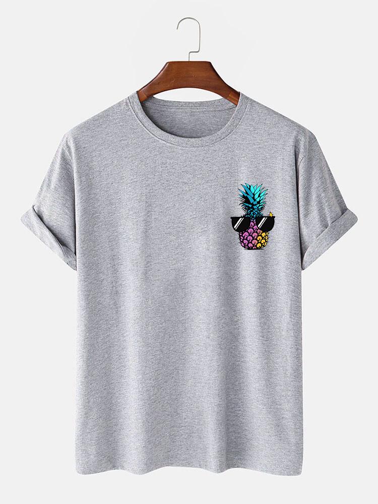 Brandon® | Pineapple With Sunglasses Print T-Shirt