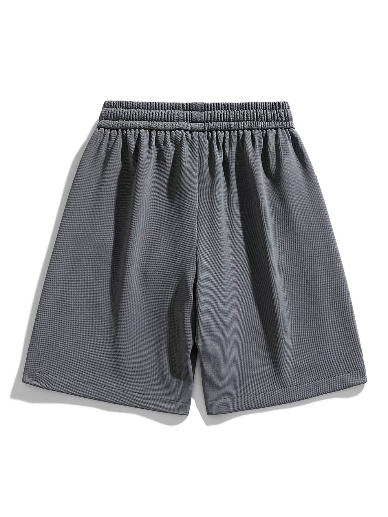Edgar | Basic Textured Drawstring Shorts