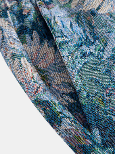 Flavio® | Painted Floral Jacquard Shorts