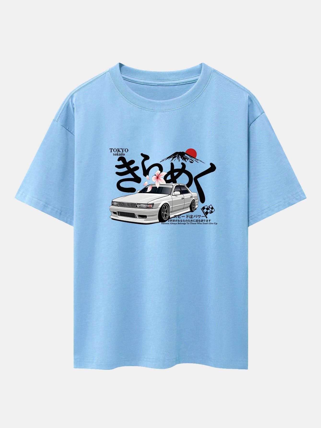 Killian® | Tokyo Mt. Fuji Car Print Drop Shoulder Oversize T-Shirt
