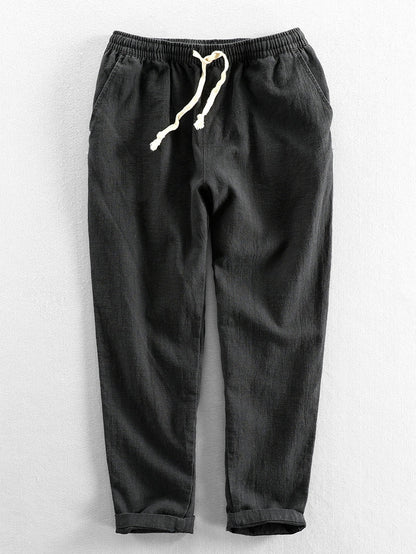 Erico® | Linen Cotton Blend Cropped Pants