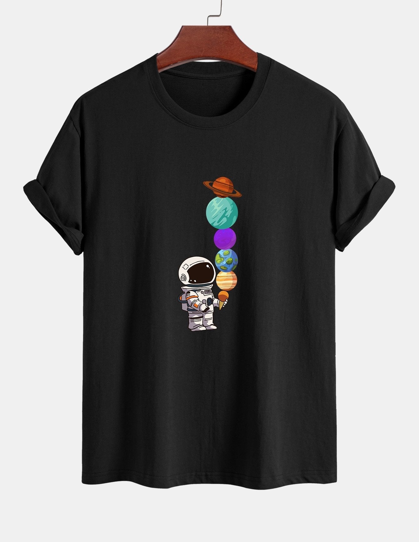 Armando® | Planet Astronaut Print Cotton T-Shirt