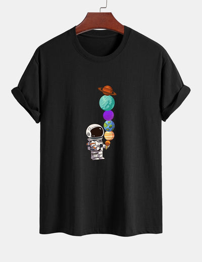 Armando® | Planet Astronaut Print Cotton T-Shirt