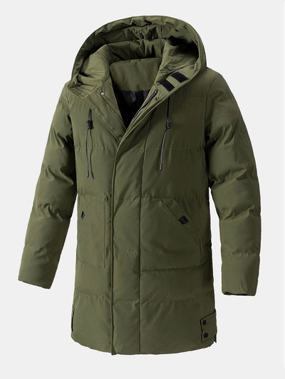 Lennox | Long Line Hooded Puffer Coat