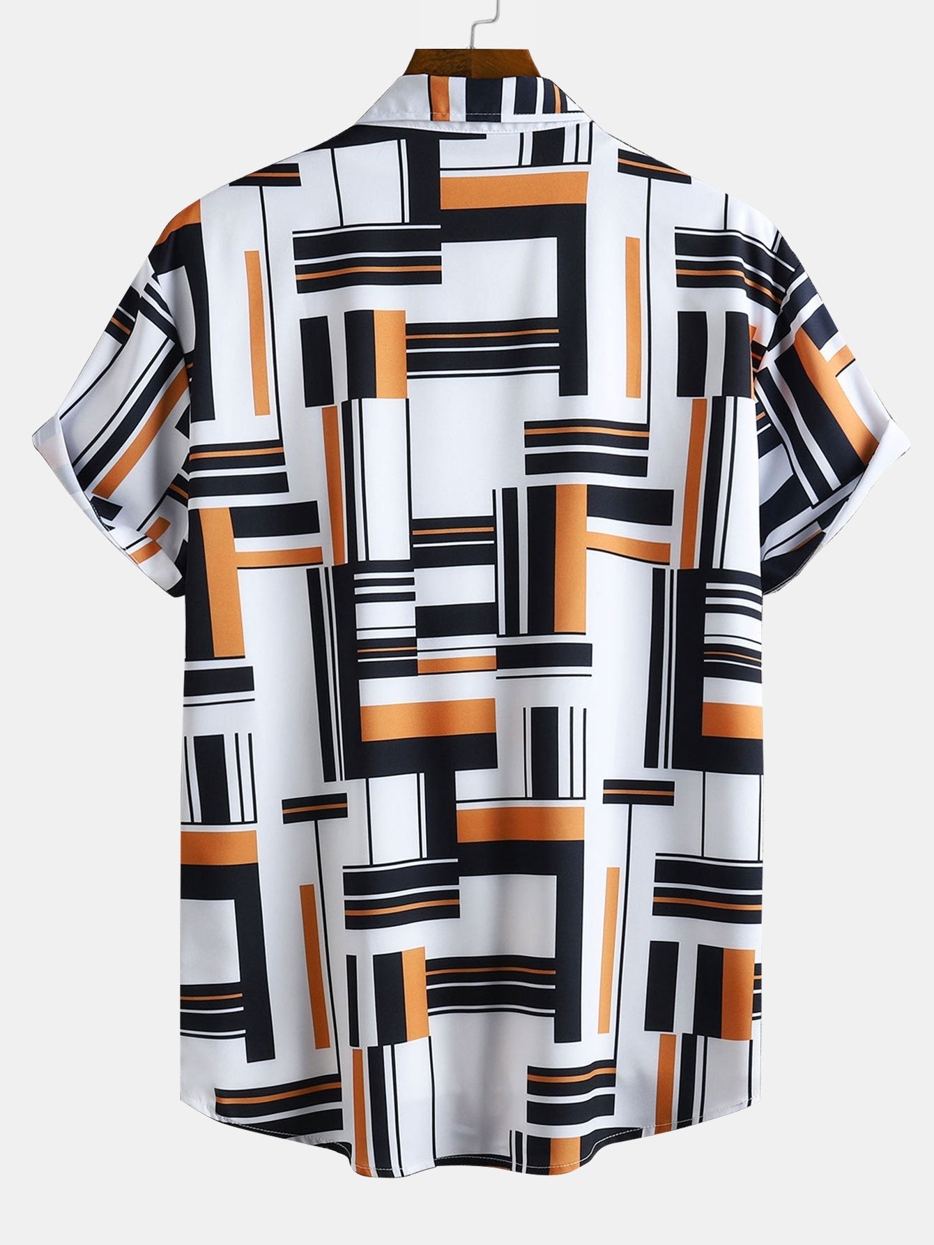 Atilio® | Geometry Print Button Up Shirt