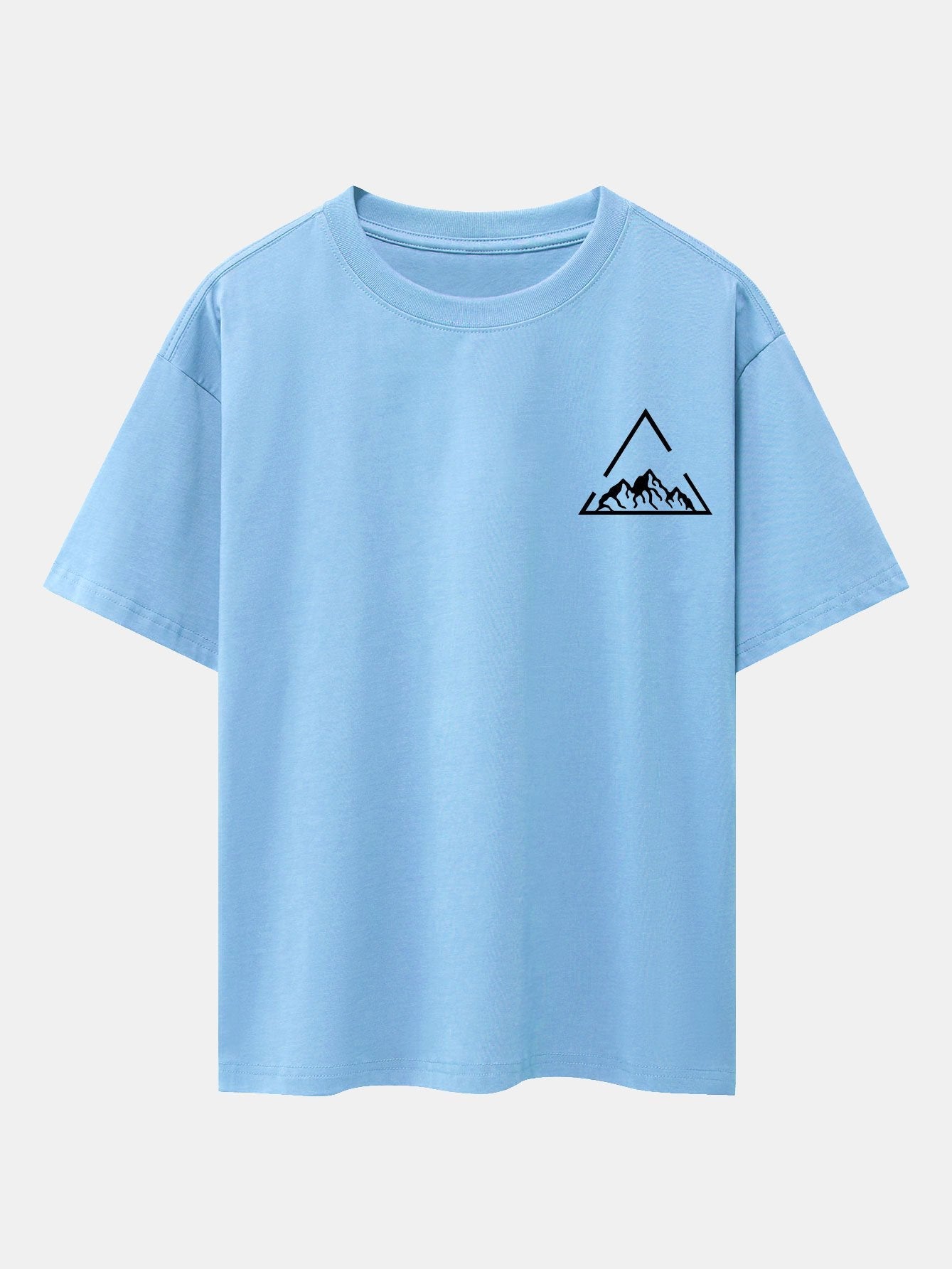 Lloyd® | Triangle Mountain Print Drop Shoulder Oversize T-Shirt