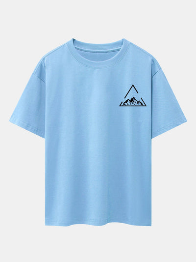 Lloyd® | Triangle Mountain Print Drop Shoulder Oversize T-Shirt