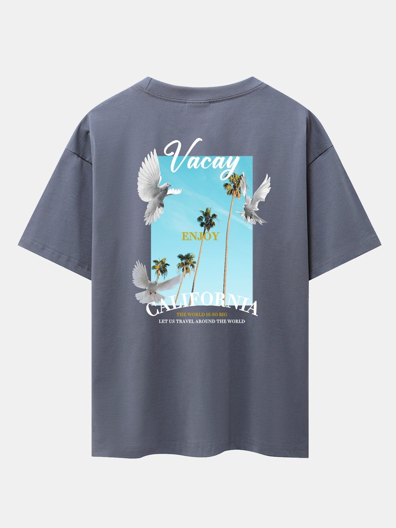 Gaspar® | Dove Back Print Drop Shoulder Oversize T-Shirt