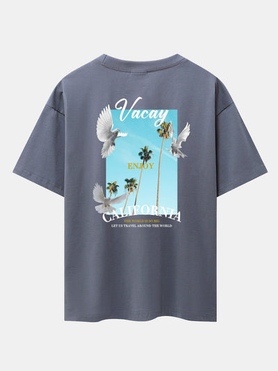 Gaspar® | Dove Back Print Drop Shoulder Oversize T-Shirt