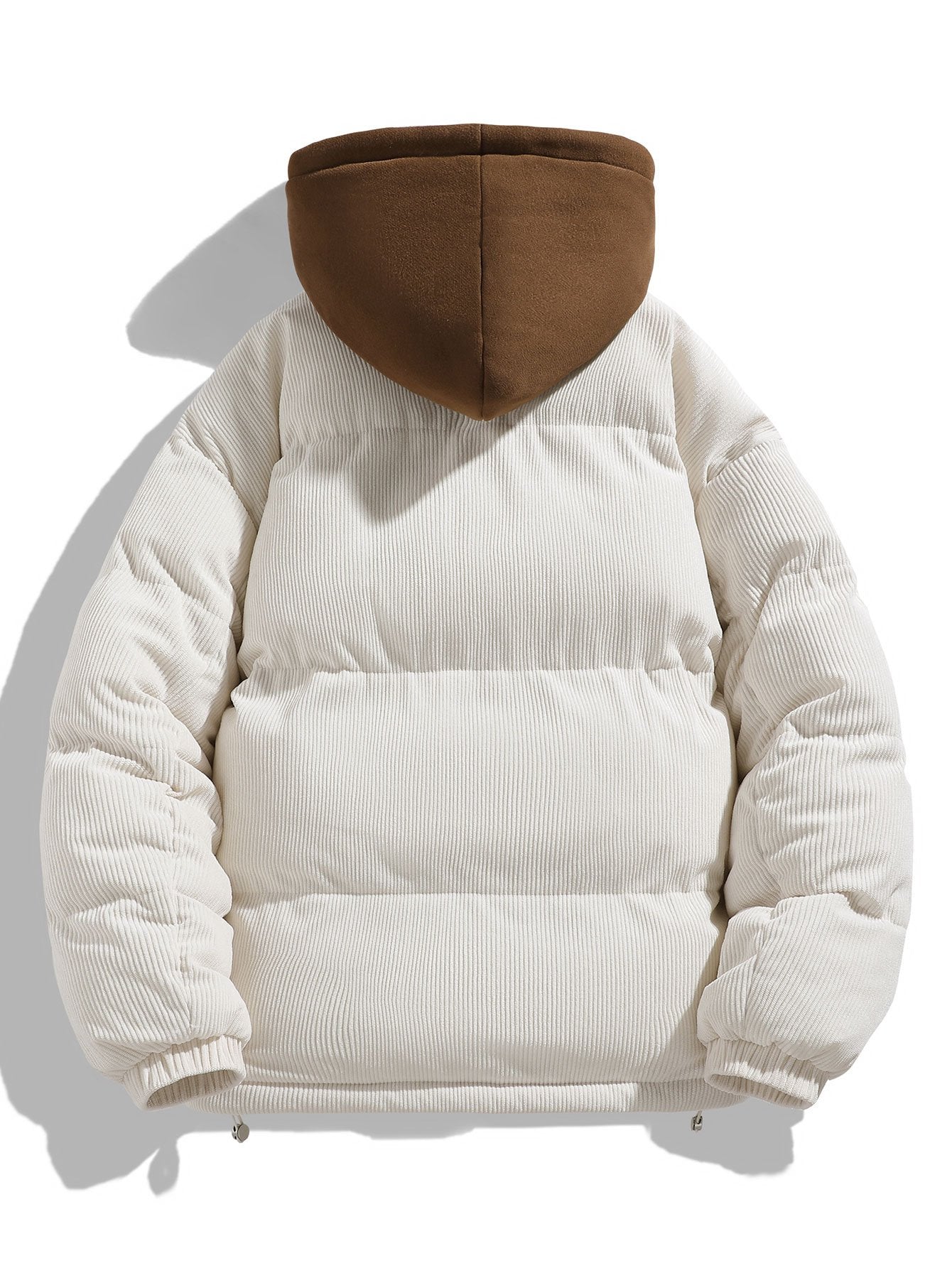 Leo | Corduroy Hooded Puffer Coat