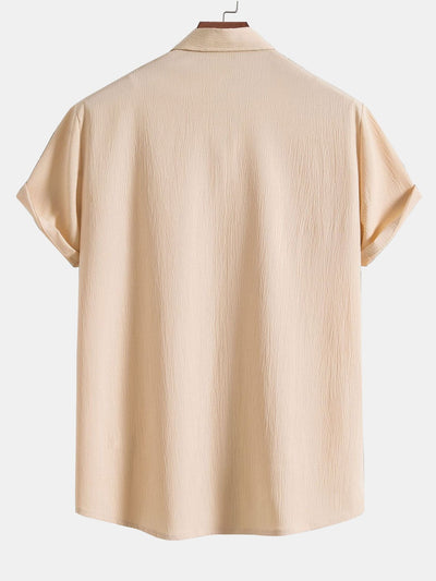Aloys® | Wrinkled Concealed Fly Shirt