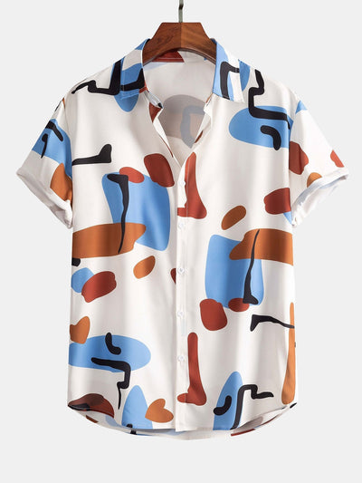 Josué® | Color Block Print Button Up Shirt