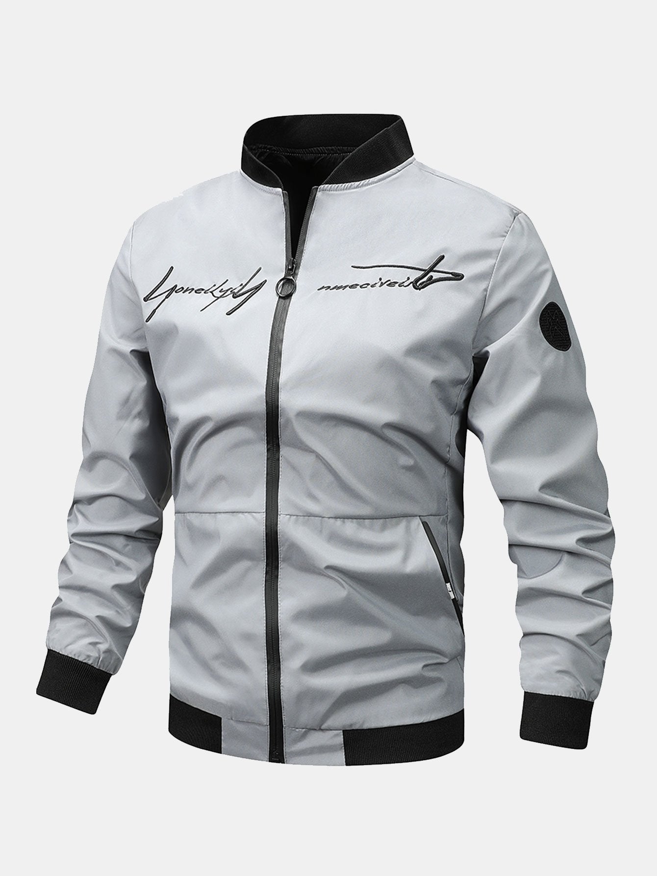 Leonardo | Slogan Zip Bomber Jacket
