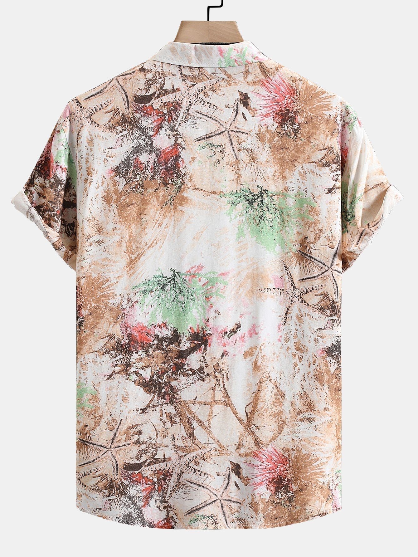 Ascanius® | Viscose Botanical Abstract Print Button Up Shirt