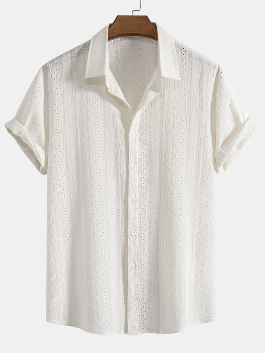 Arcadio® | Textured Button Up Shirt