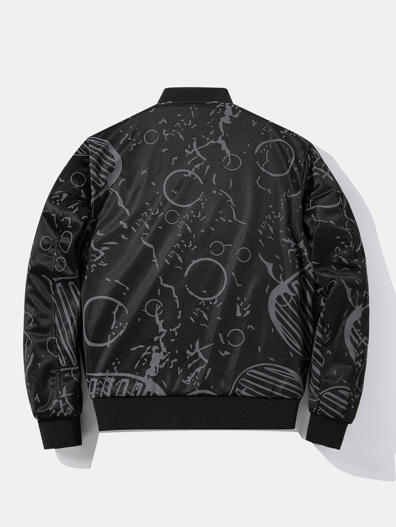 Hunter | Reversible NASA Embroidered Patch Bomber Jacket