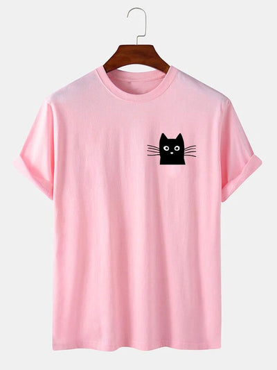 Ivan® | Cat Face Print T-Shirt