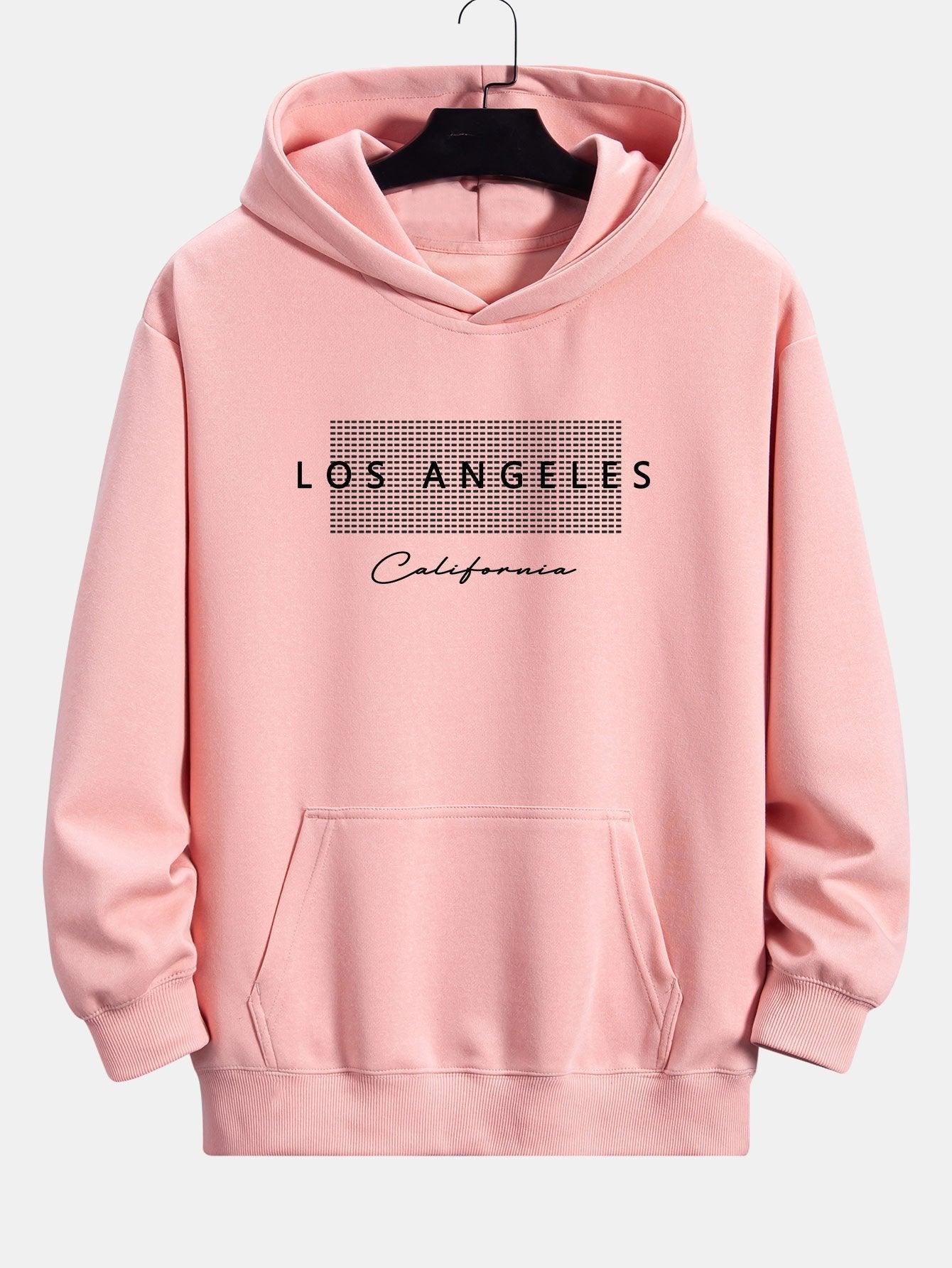 Toby | Los Angeles Checkered Print Relax Fit Hoodie