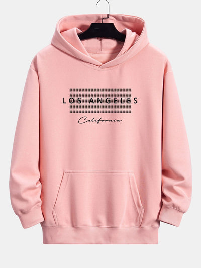 Toby | Los Angeles Checkered Print Relax Fit Hoodie