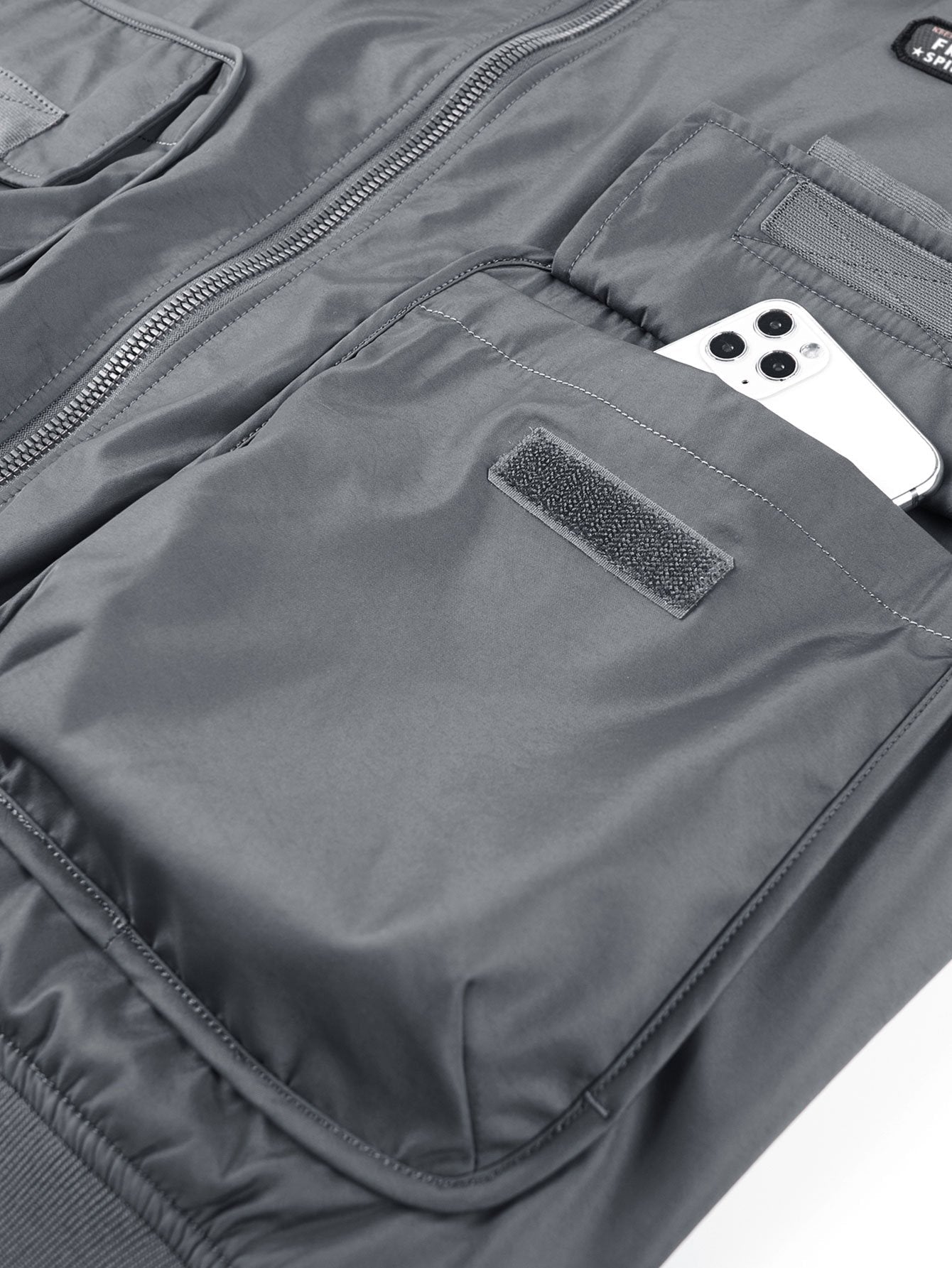 Finn | Multi Pockets Bomber Jacket