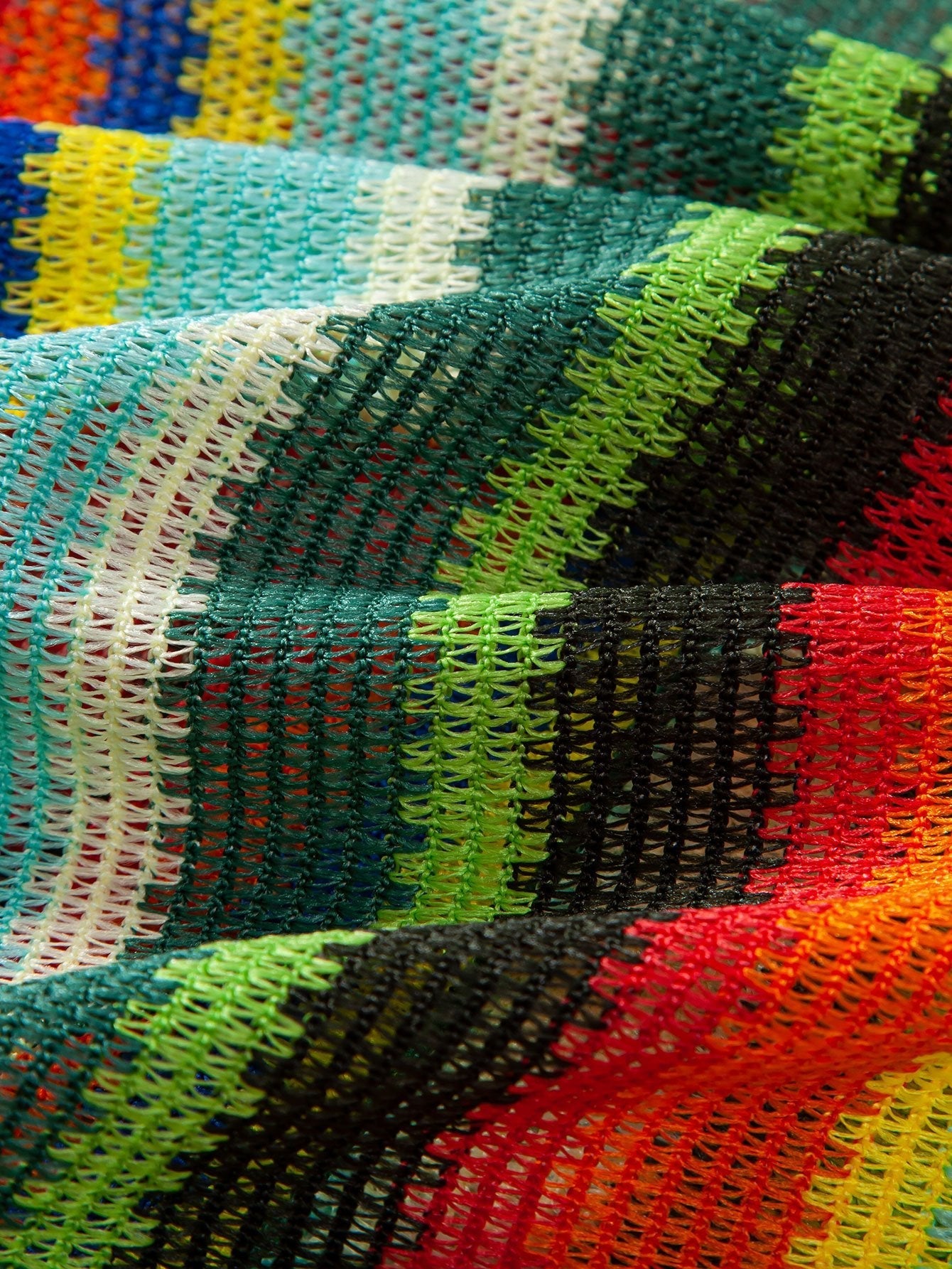 Areus® | Colorful Striped Waffle Texture Cuban Shirt