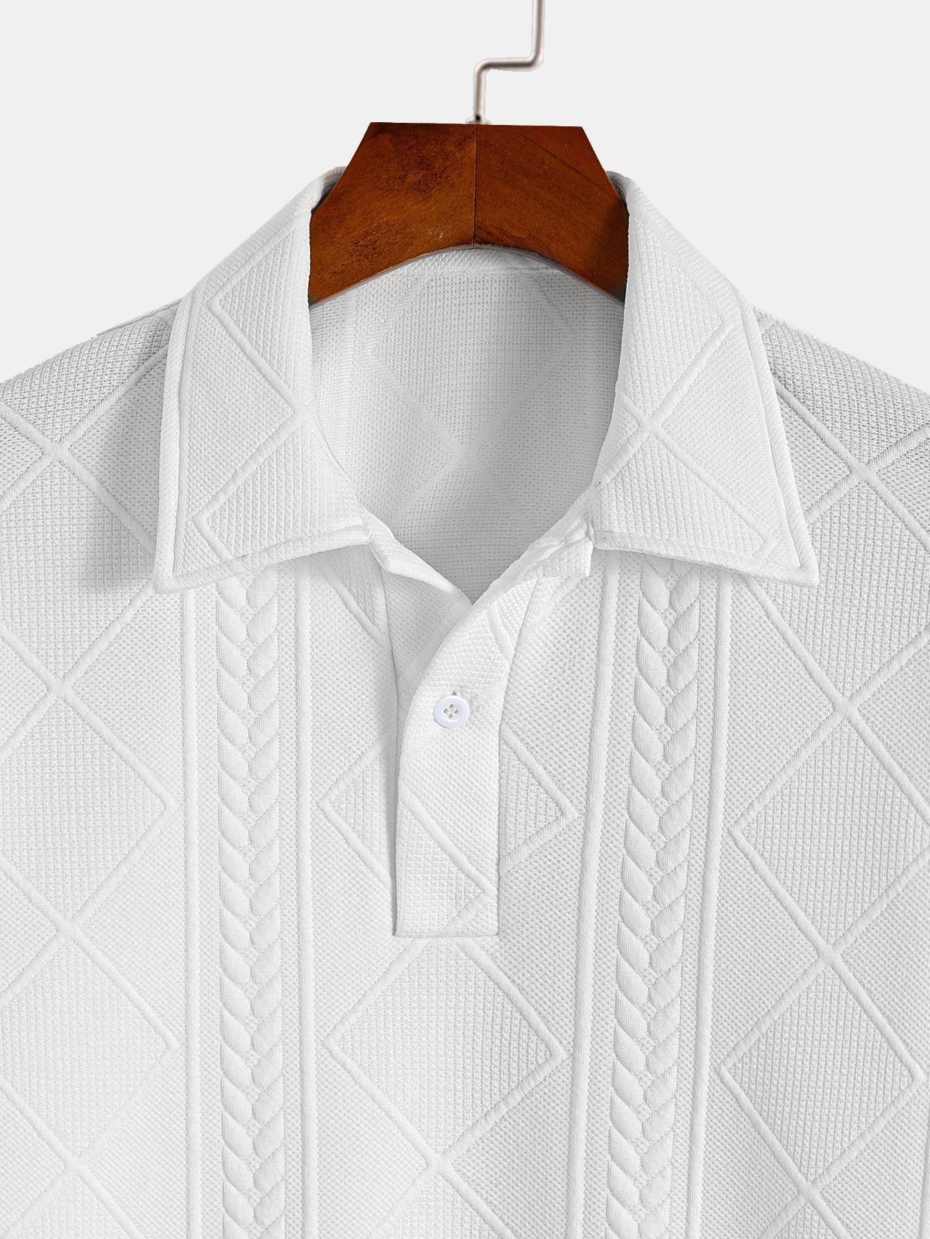 Xavier | Geometric Jacquard Polo