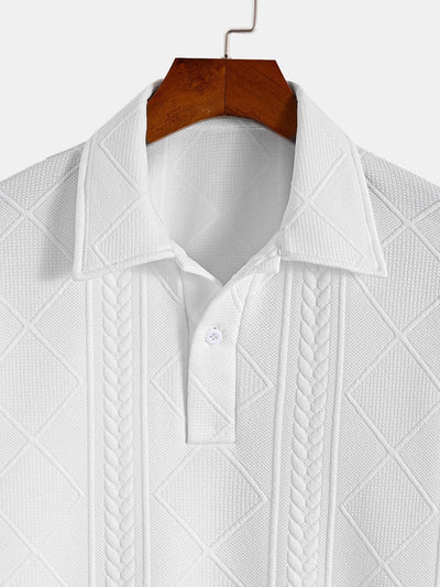 Xavier | Geometric Jacquard Polo